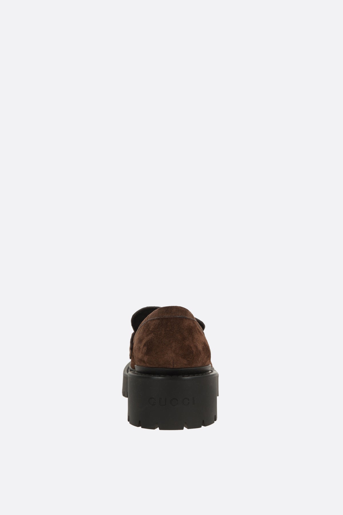 Gucci Women's Loafers in Brown Leather