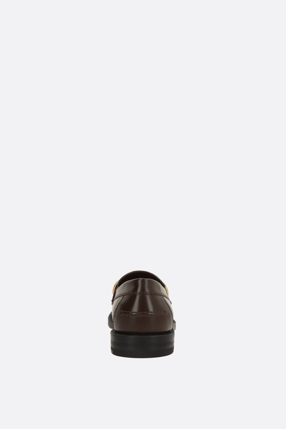 Gucci Women's Loafers in Brown Leather