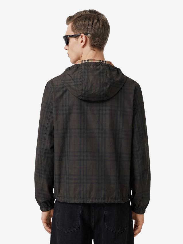 Burberry Men's Newport Hooded Jacket in Brown