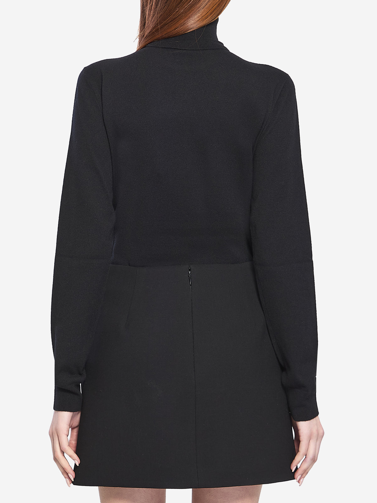 Gucci Women's Embroidered Wool Turtleneck in Black