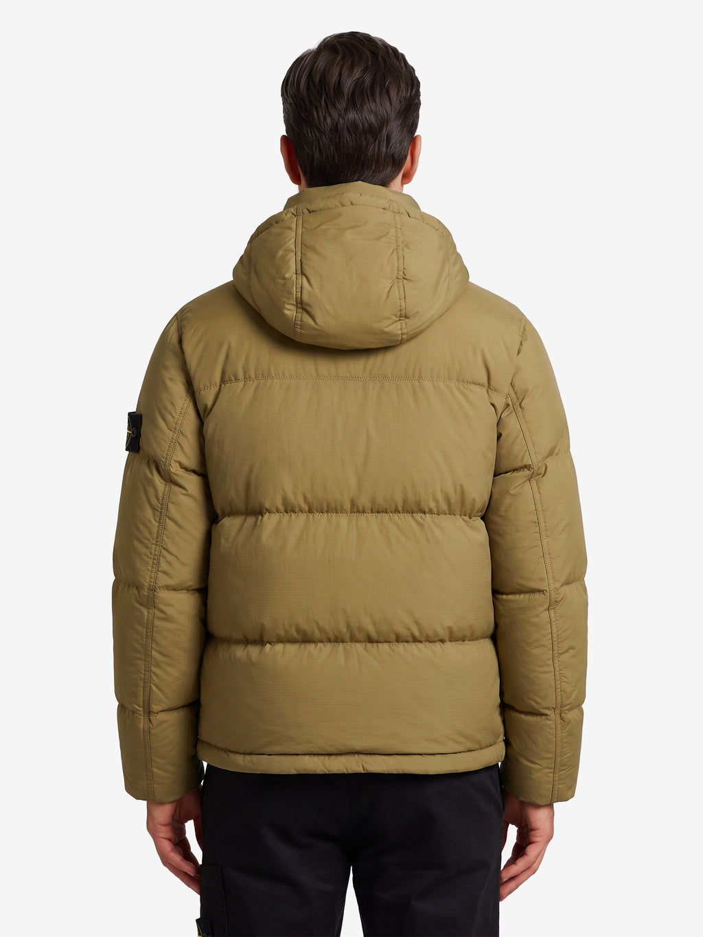 Stone Island Men's CORDURA® Ripstop Down Jacket in Green