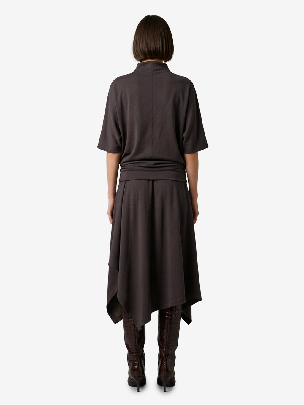 Lemaire Women's Twisted Long Dress in Brown