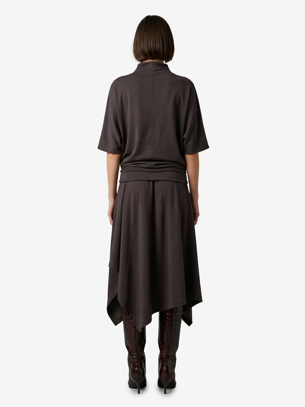 Lemaire Women's Twisted Long Dress in Brown