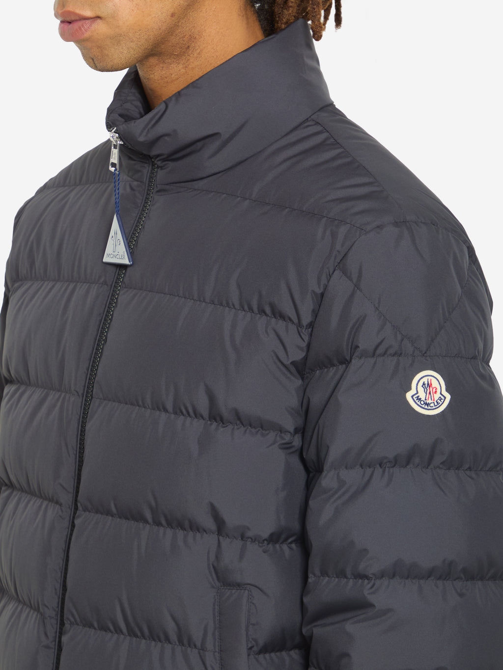 Moncler Men's Short Down Jacket Baudinet in Black