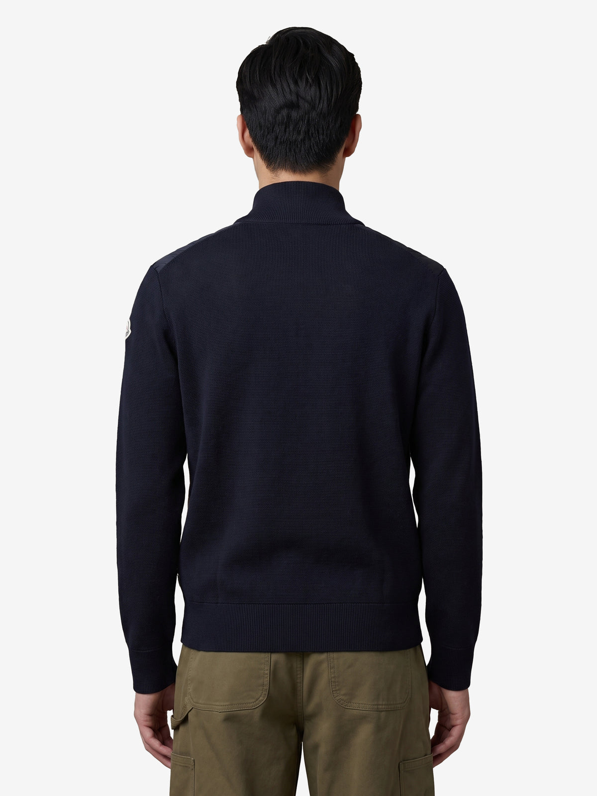 Moncler Men's Padded Zip Cardigan in Blue