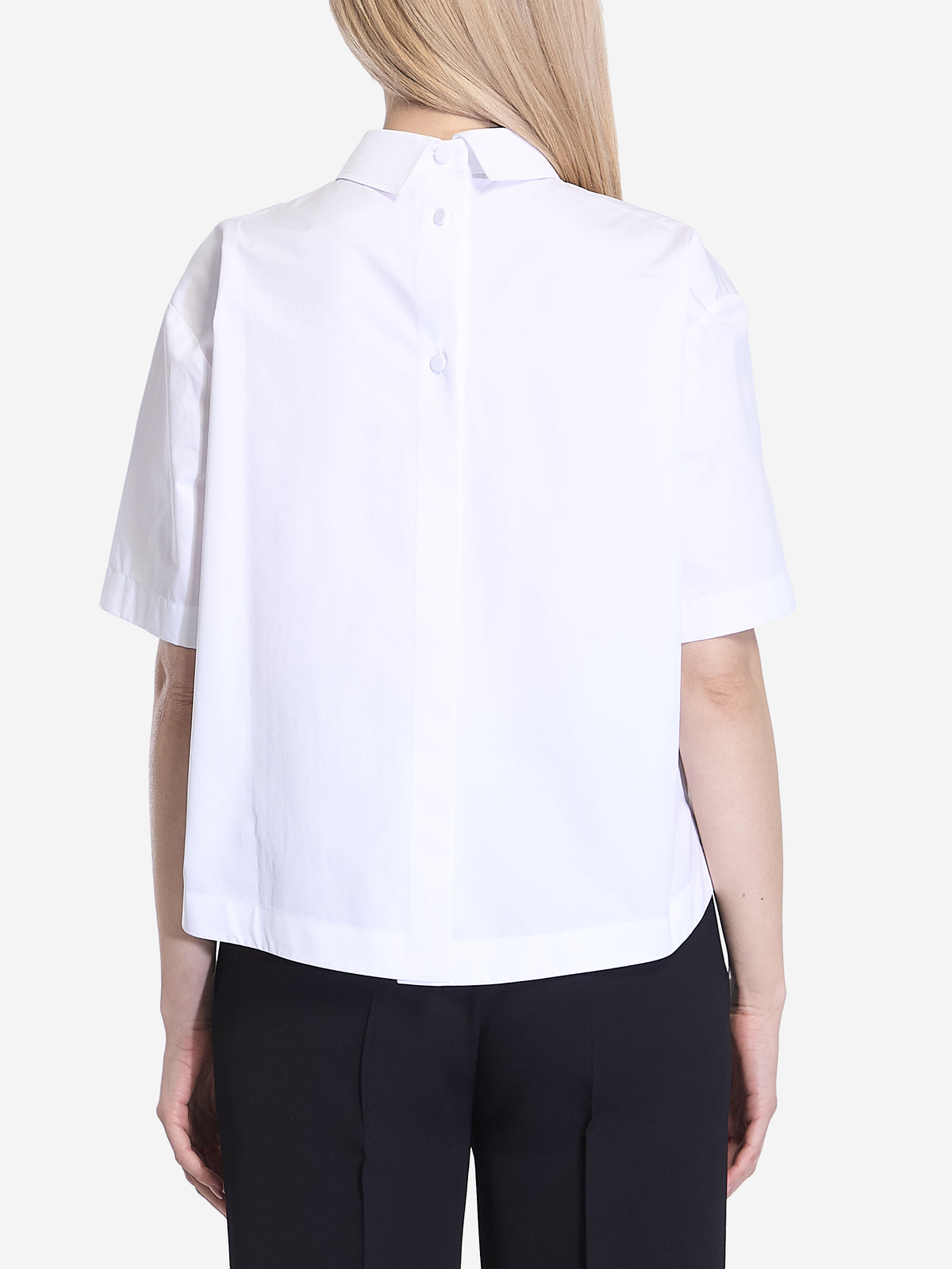 Gucci Women's Shirt with Embossed Logo in White