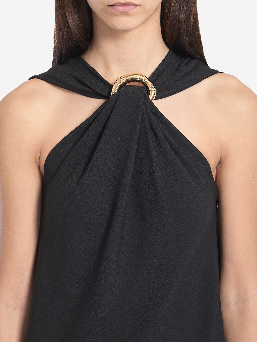Gucci Women's Midi Evening Dress in Black