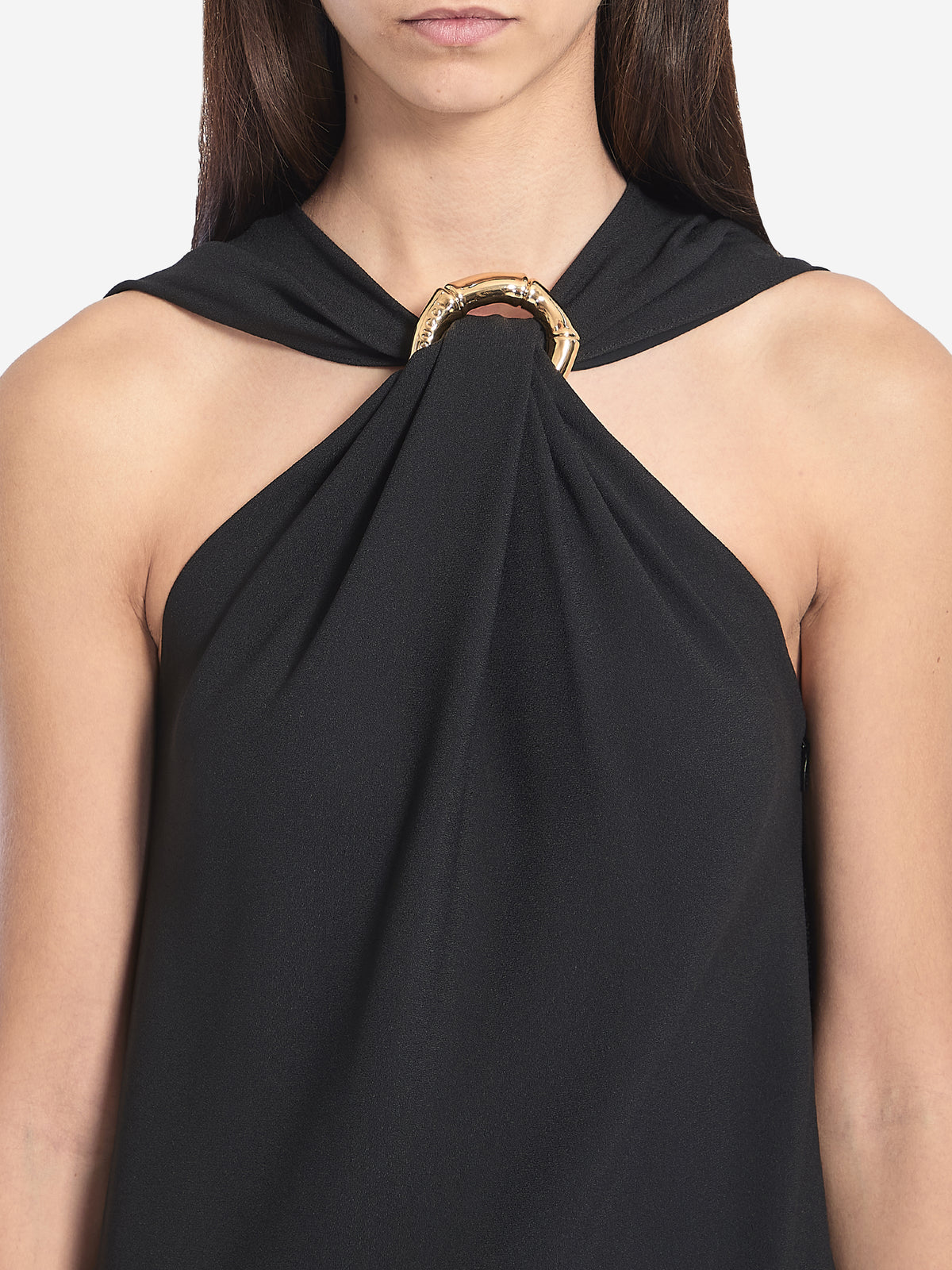 Gucci Women's Midi Evening Dress in Black