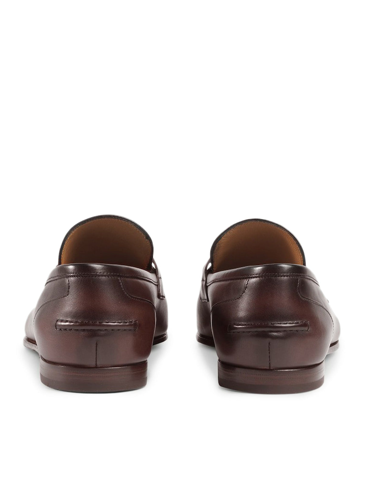 Gucci Men's JORDAAN LEATHER LOAFERS in Brown