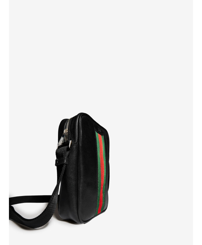 Gucci Men's Mini Bag with Web Detail in Black