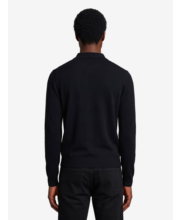 The Row Men's Black Ripley Polo Shirt in Black