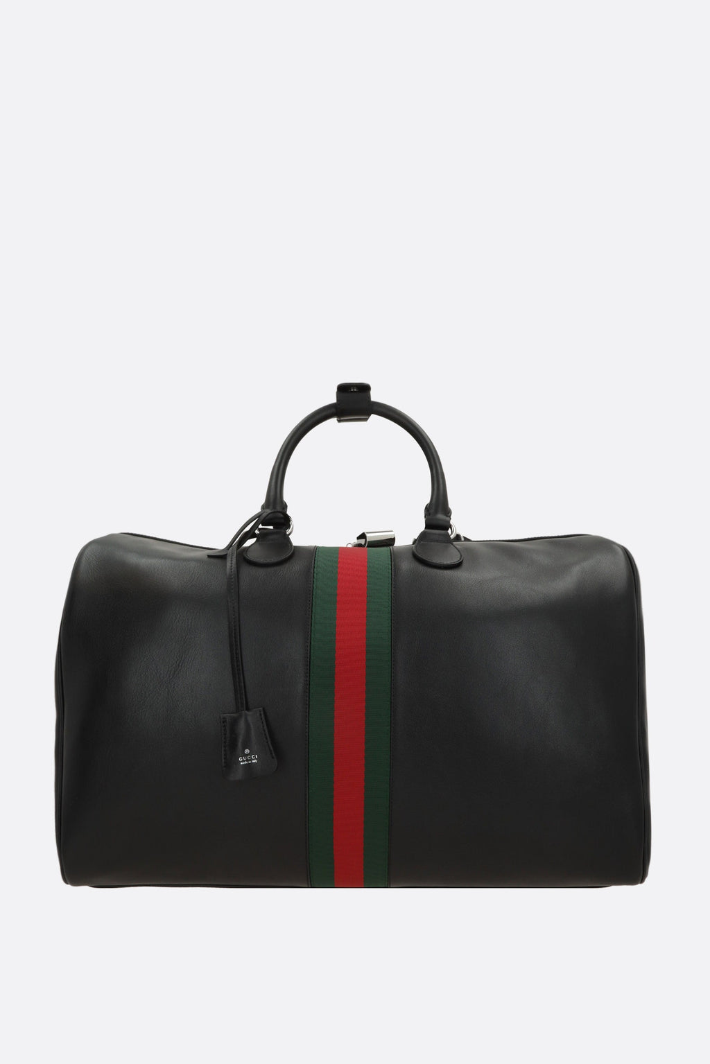 Gucci Men's Web Trademark Medium Bag in Black