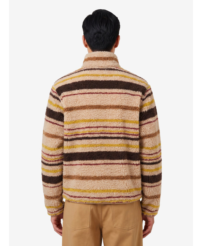 Moncler Men's Teddy-effect Zip Cardigan in Brown