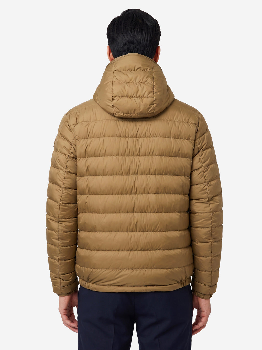 Moncler Men's Solienn Short Hooded Down Jacket in Brown