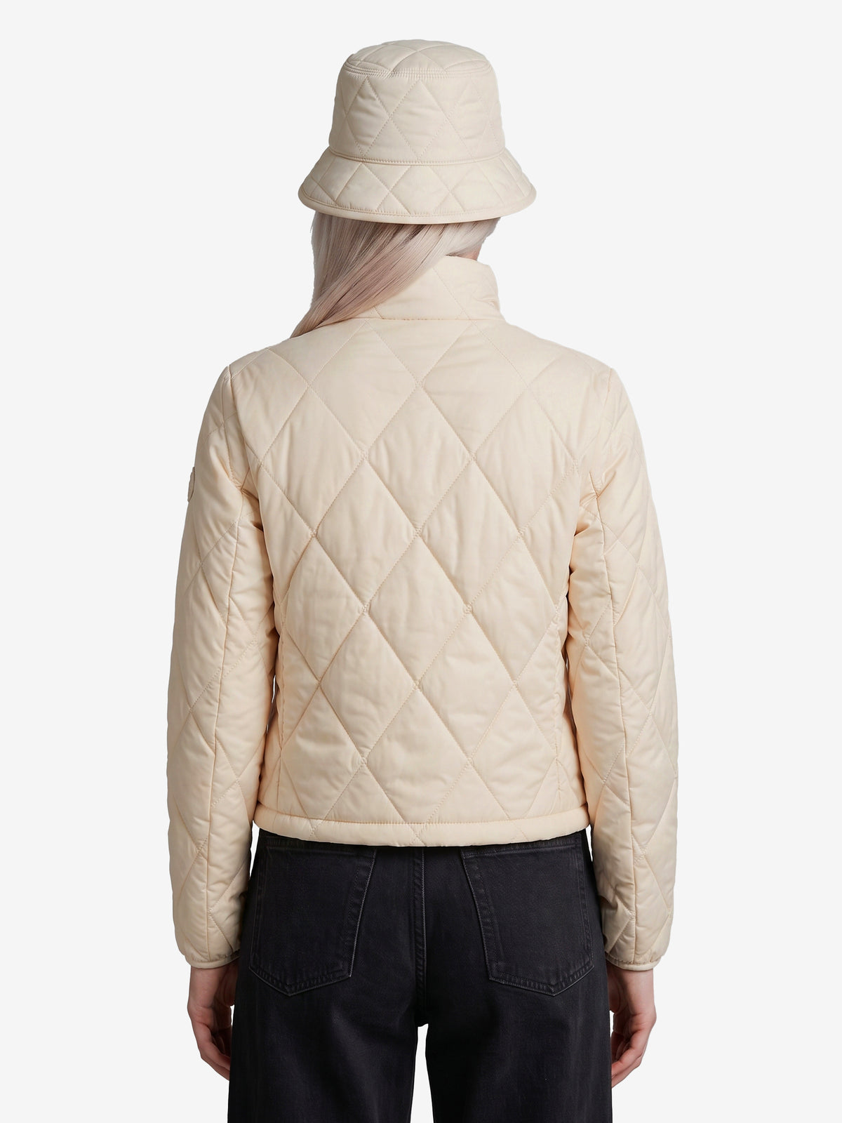 Burberry Women's Bramford Quilted Nylon Jacket in White