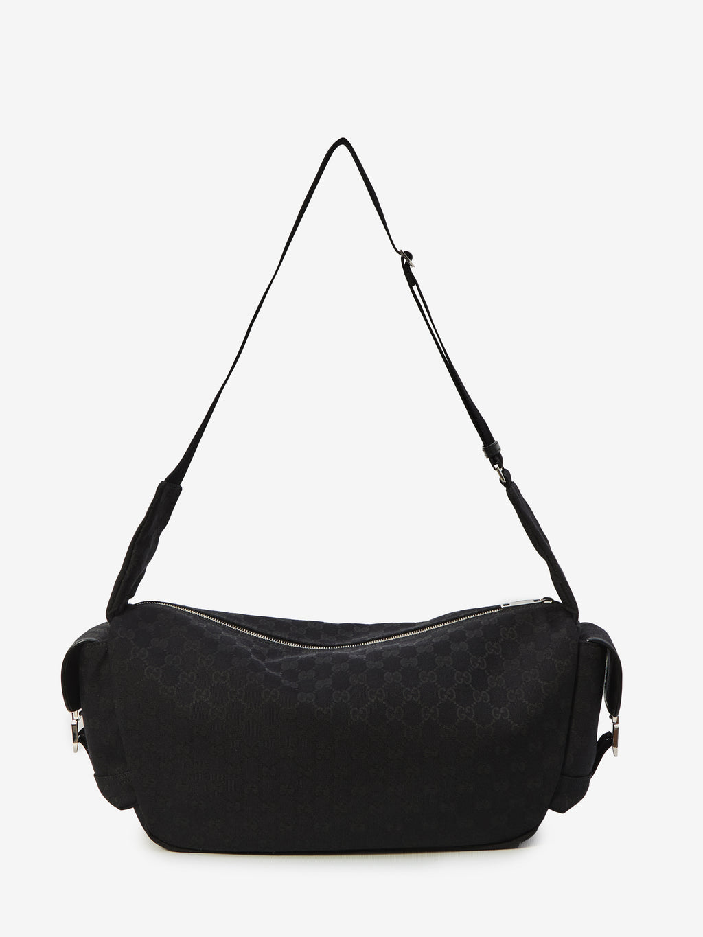 Gucci Men's GG Fabric Crossbody Bag Large in Black