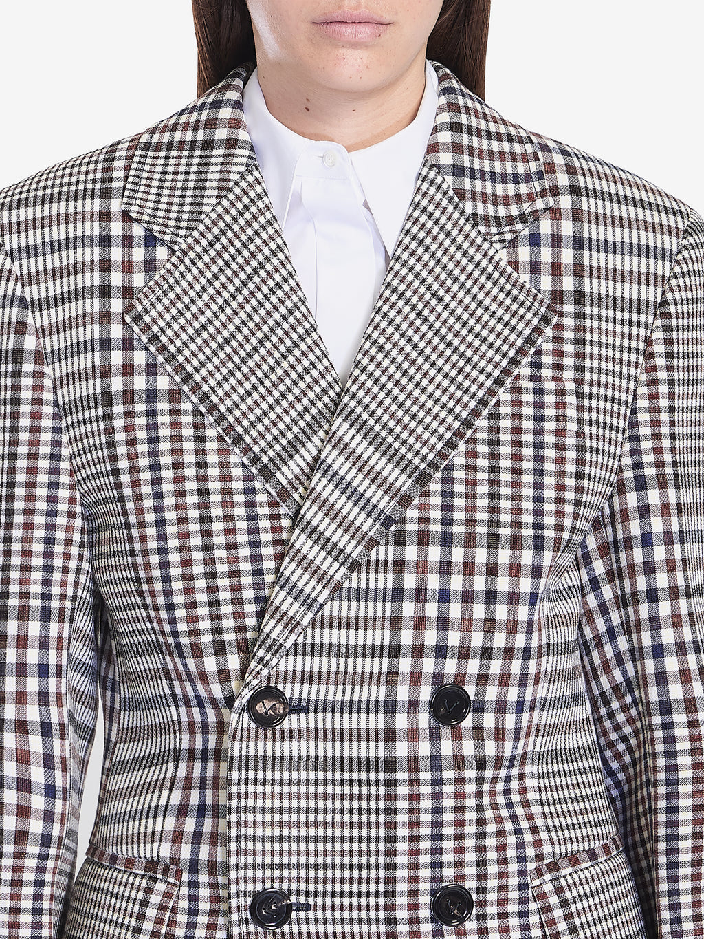 Bottega Veneta Women's Check Blazer in Multicolor