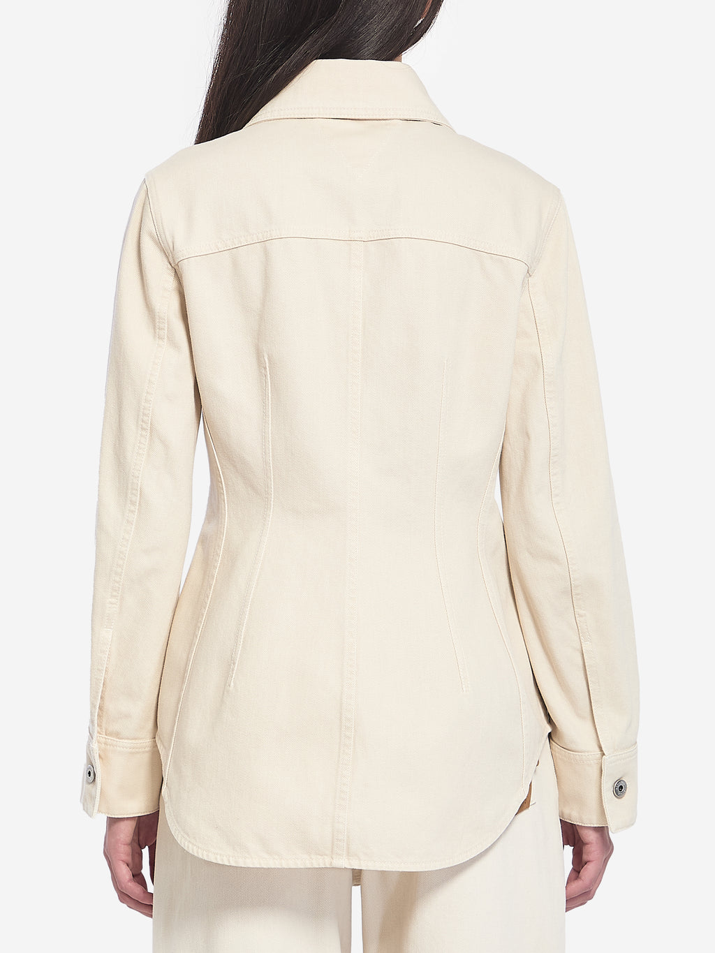 Bottega Veneta Women's Denim Shirt in Cream