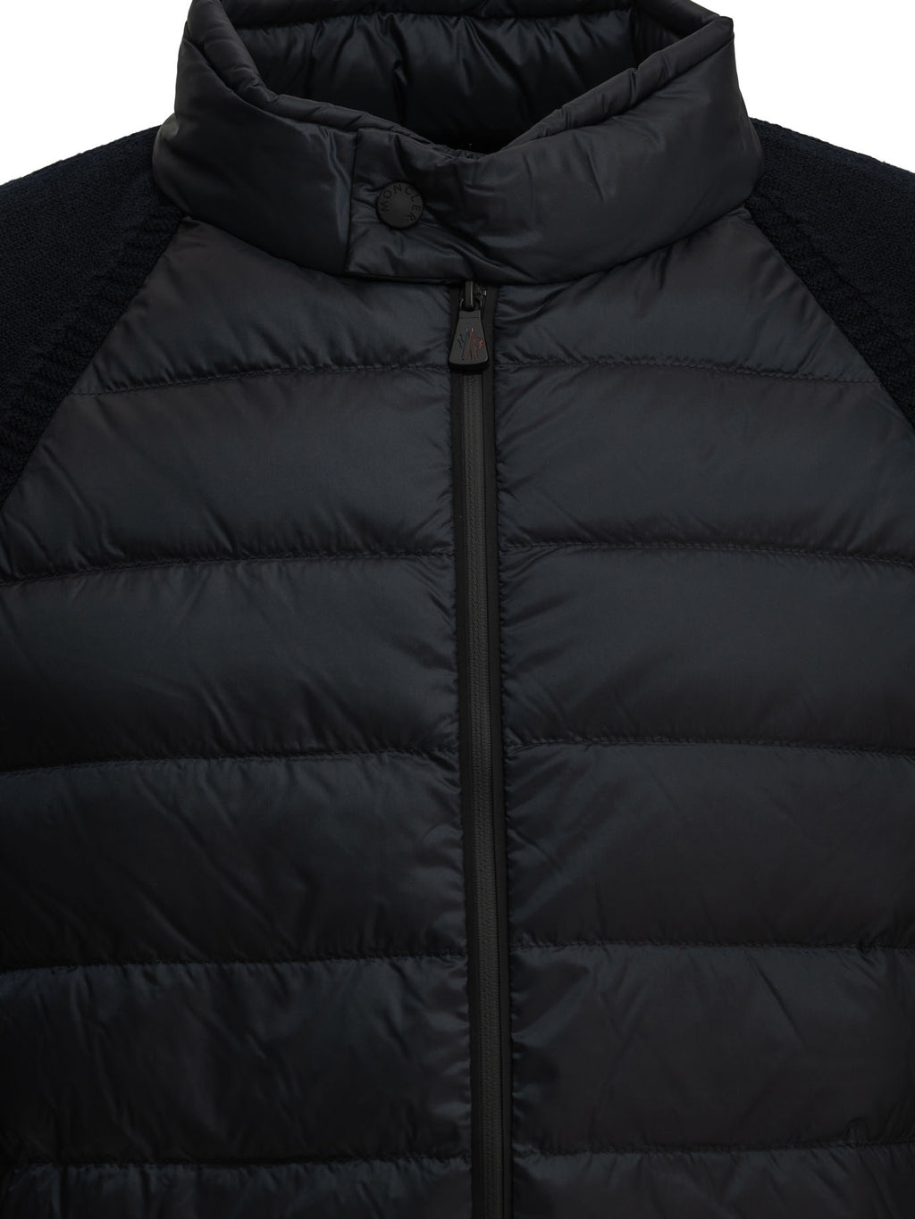 Moncler Grenoble Men's Padded wool cardigan in Blue