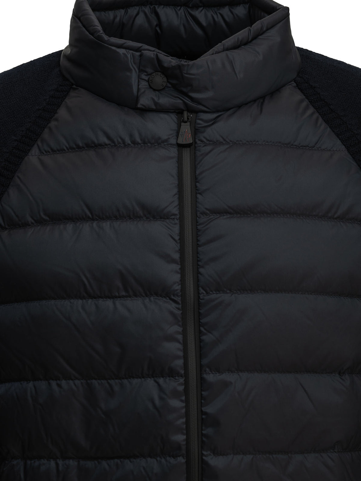 Moncler Grenoble Men's Padded wool cardigan in Blue