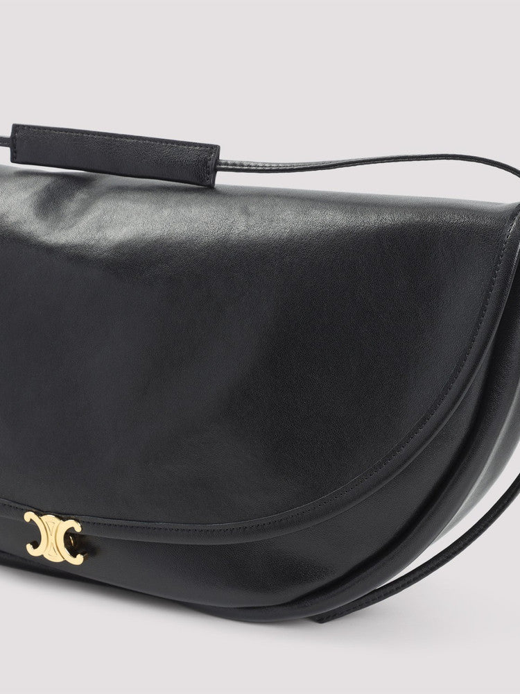Celine Women's Halfmoon Large Bag in Brown