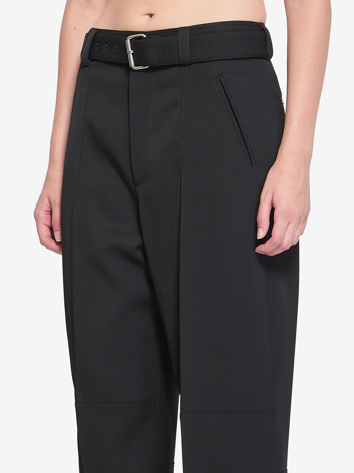 Bottega Veneta Women's Trousers in Wool in Black