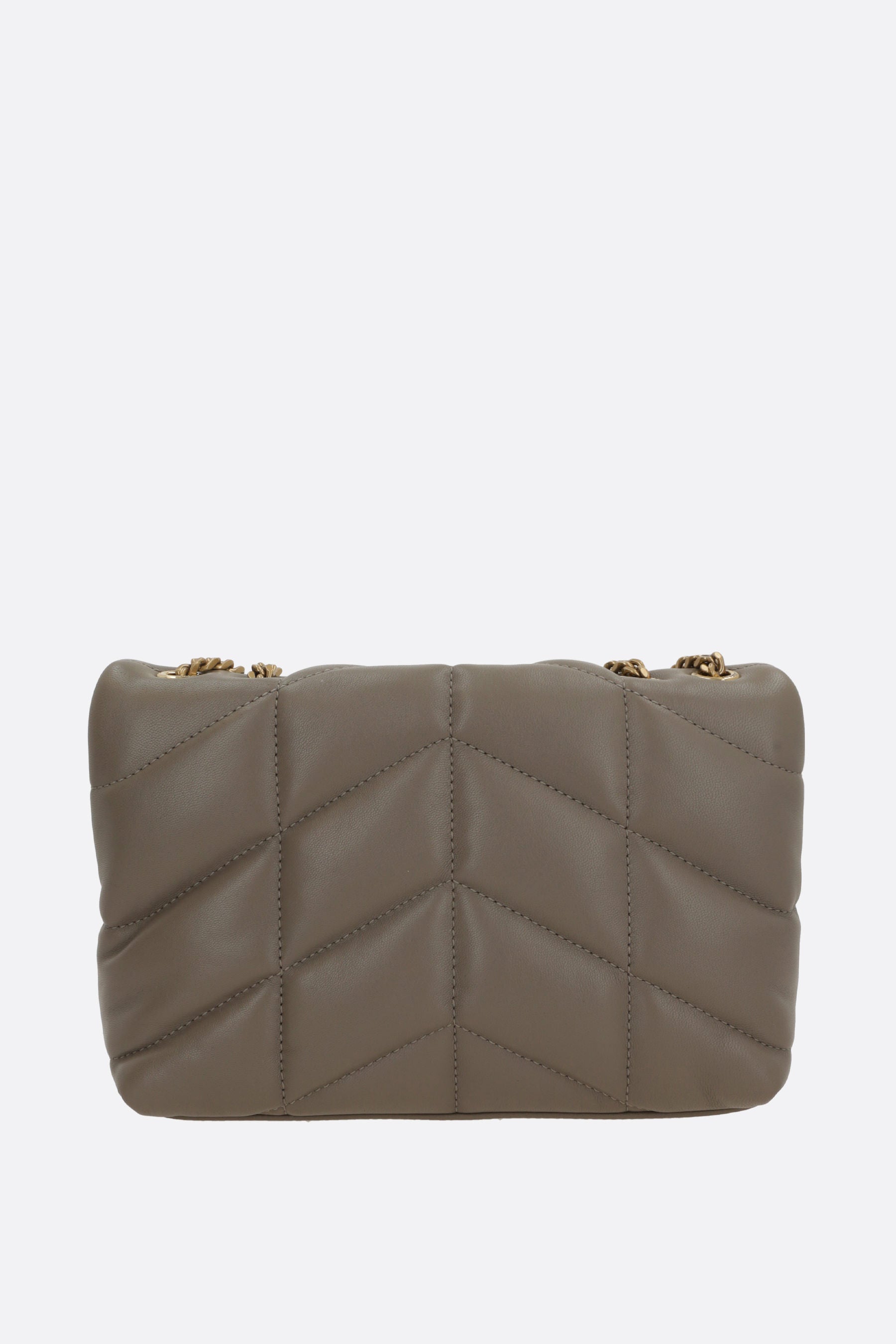 Saint Laurent YSL Puffer Toy Mini Bag in Grey