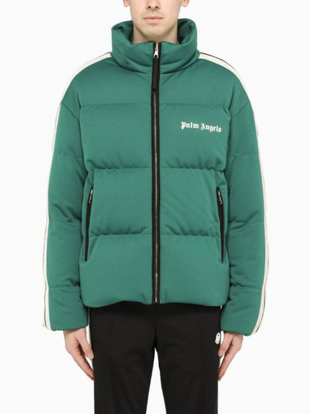 Moncler Men's Palm Angels Rodman Down Jacket in Green