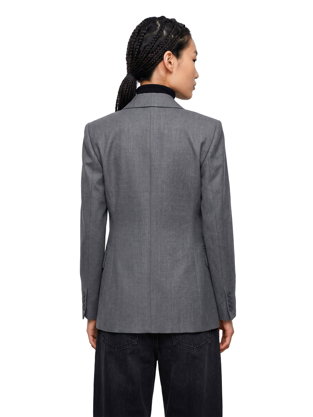 Max Mara Women's Double-breasted Scenico Jacket in Grey