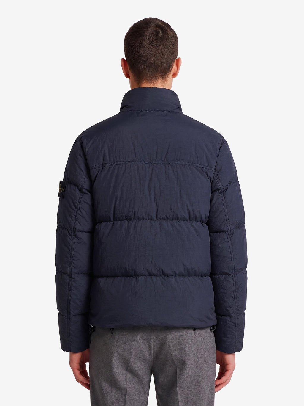 Stone Island Men's Crinkle Reps Down Jacket in Black
