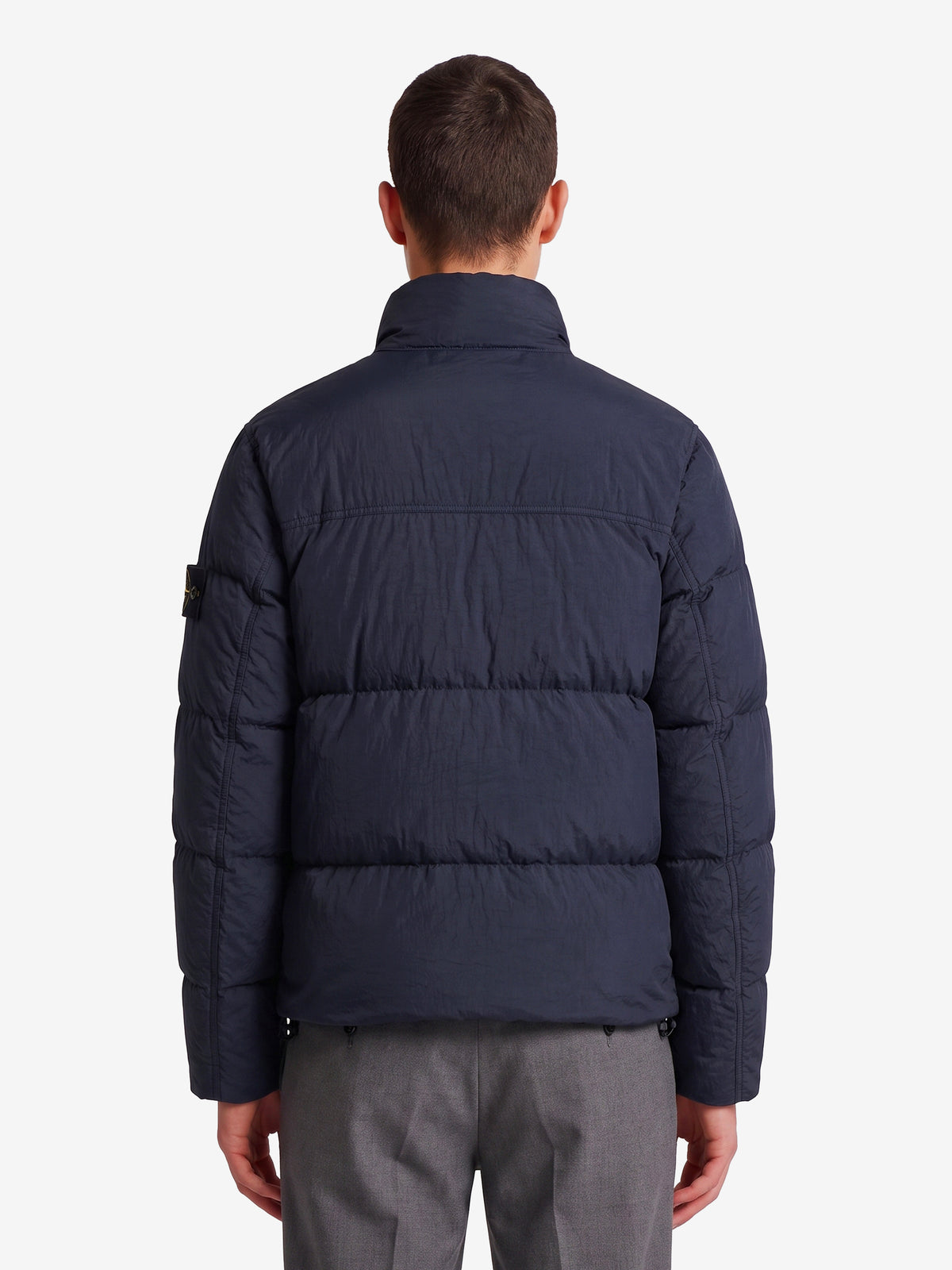 Stone Island Men's Crinkle Reps Down Jacket in Black