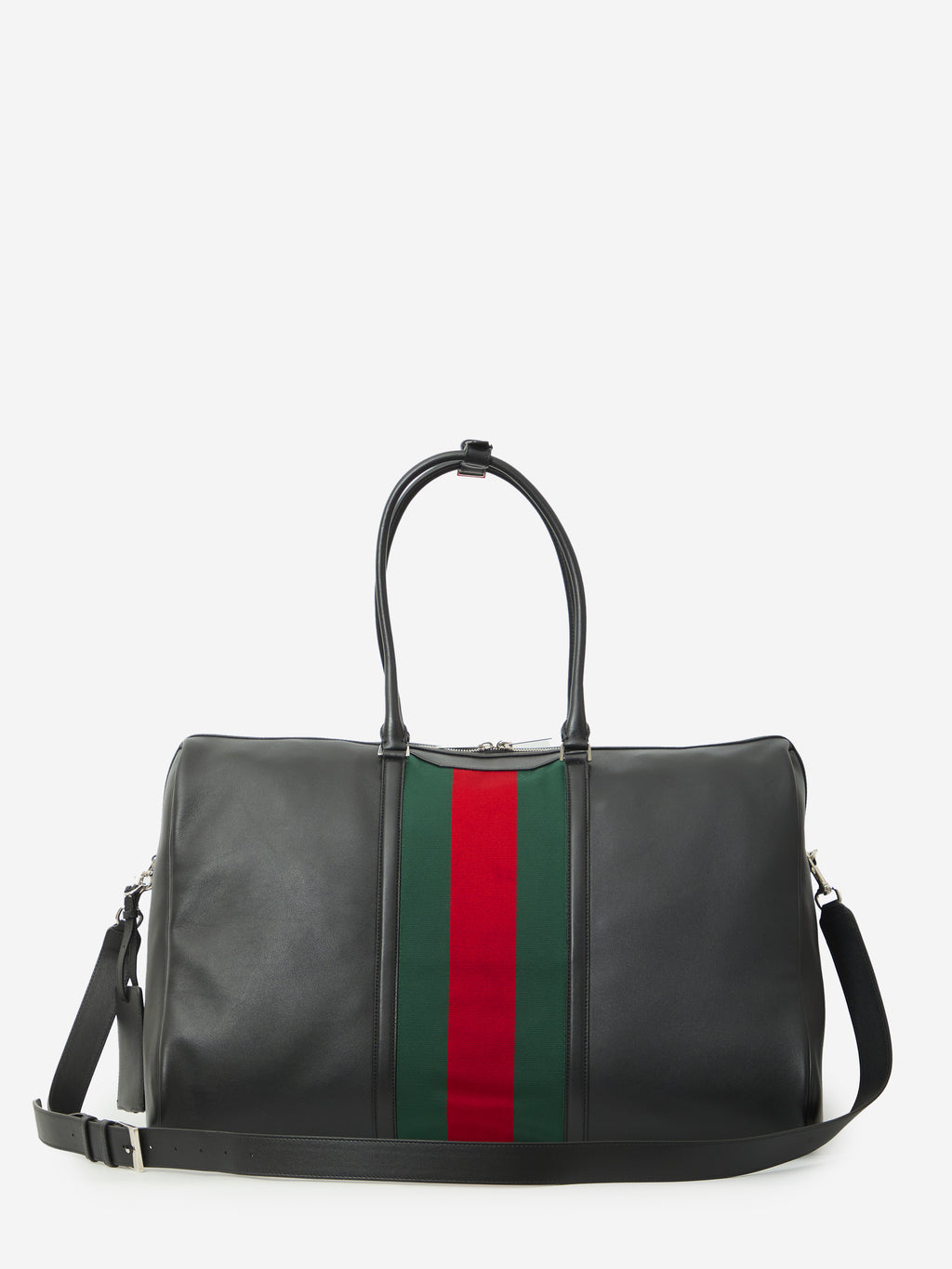 Gucci Men's Large Mega Web Trademark Duffle Bag in Black