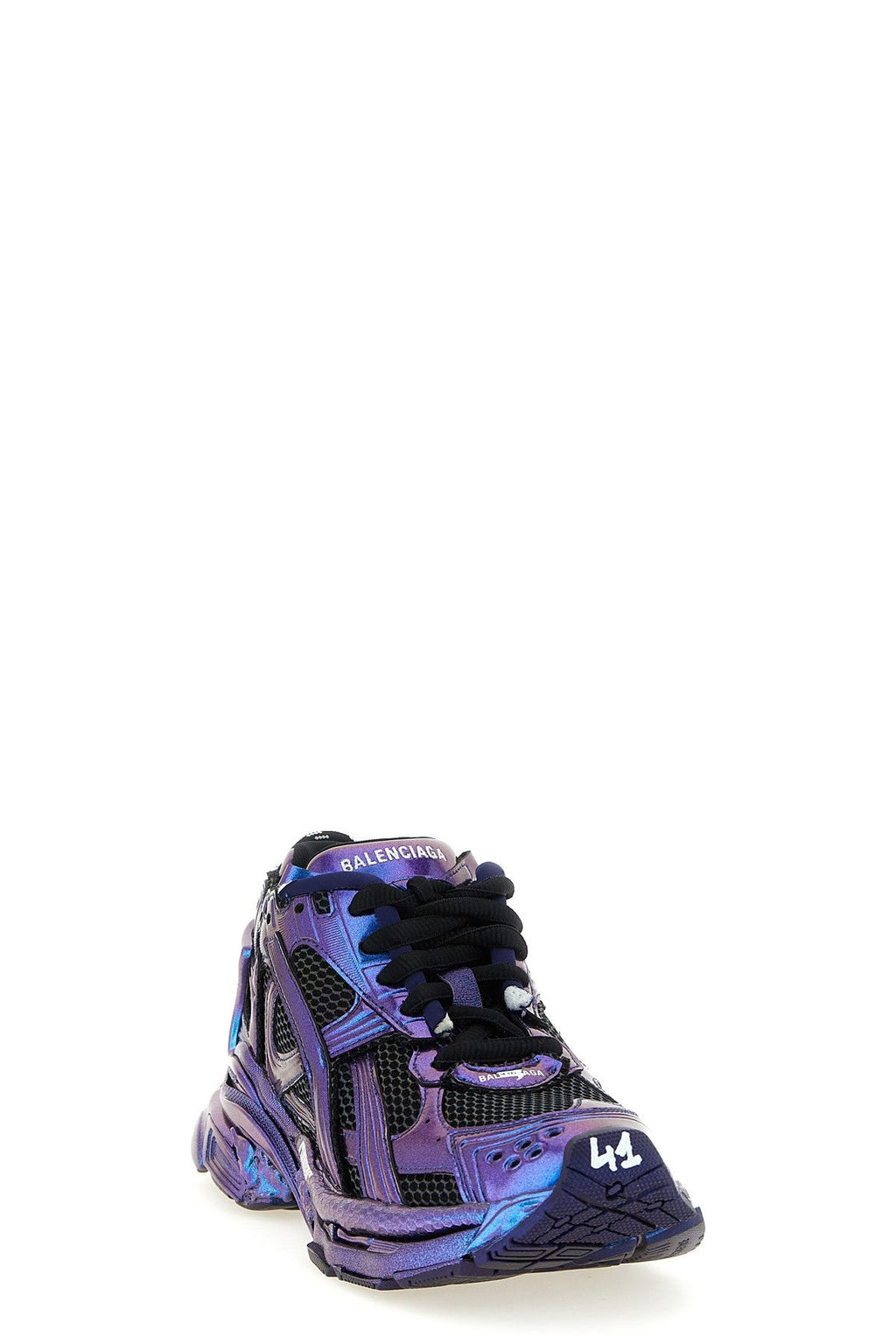 Balenciaga Men's Runner Iridescent Sneakers