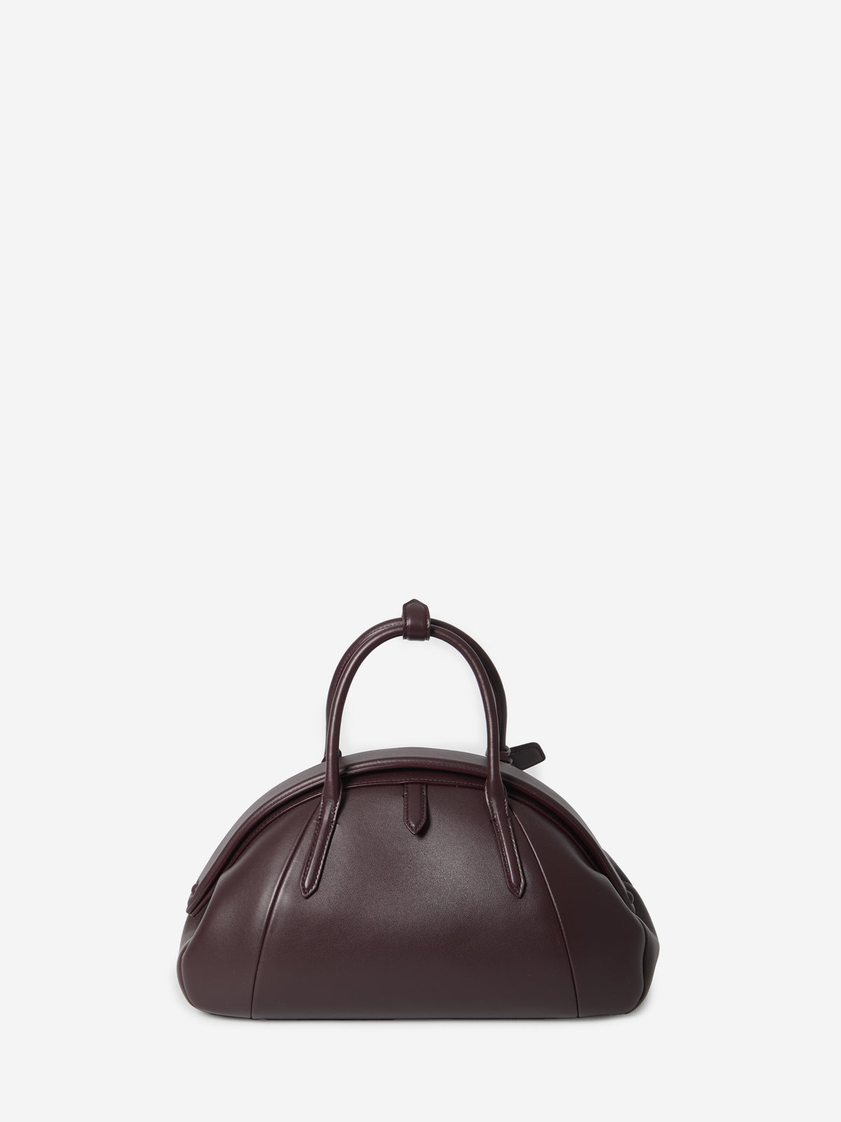 Alaia Women's Burgundy Top Handle Leather Bag in Bordeaux