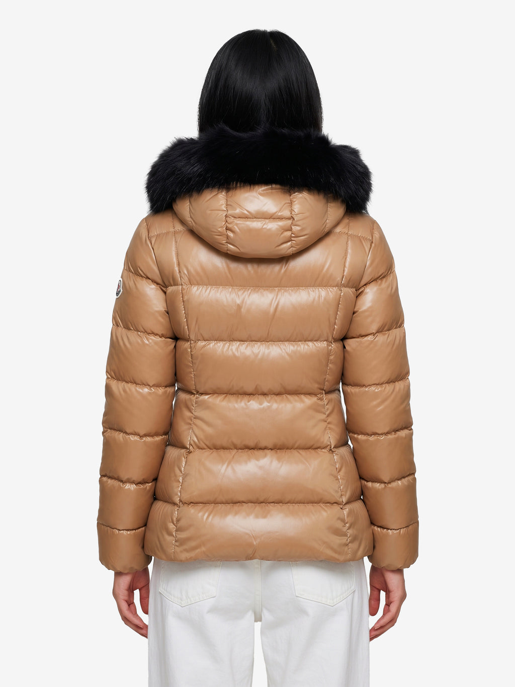 Moncler Women's Short Fulmar Down Jacket in Brown