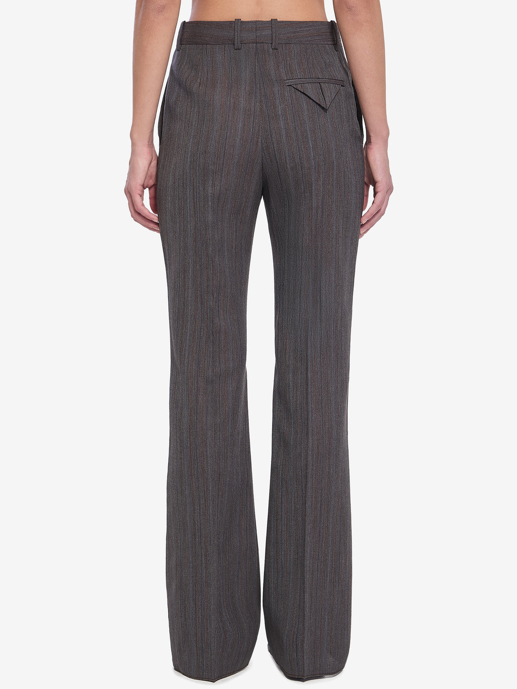 Bottega Veneta Women's Wool Trousers with Thin in Grey