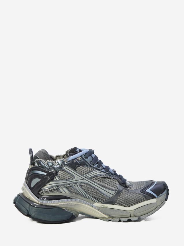 Balenciaga Men's Runner Sneakers in Grey