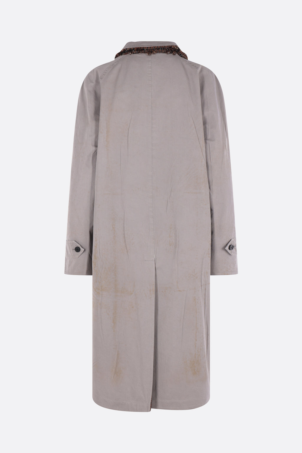 Prada Women's Coat in Acciaio/Tobacco
