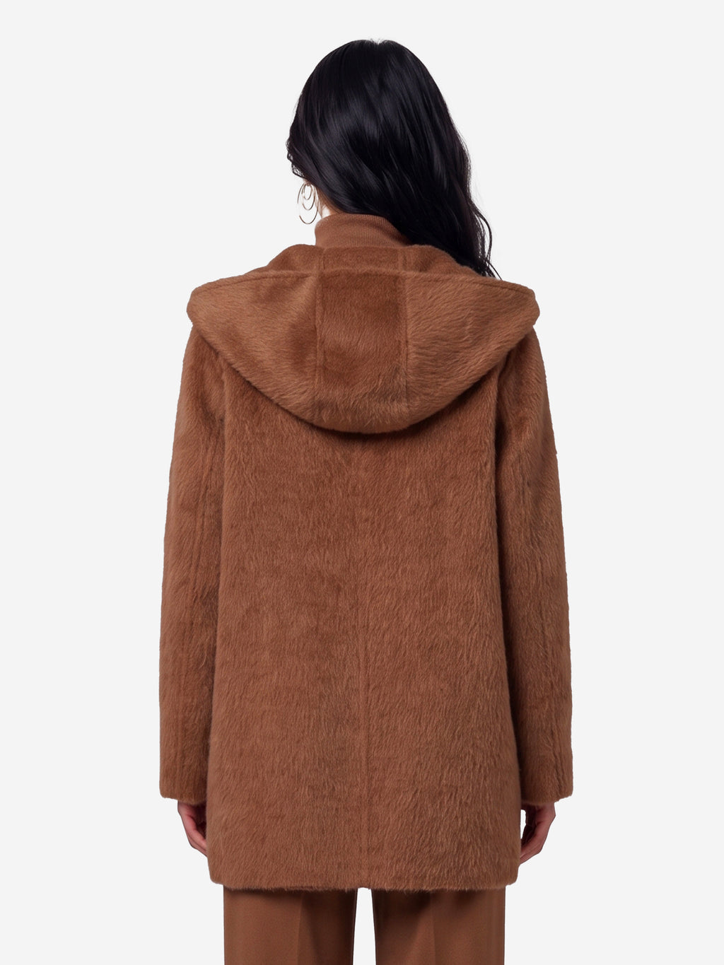 Max Mara Women's Golf Short Coat in Brown