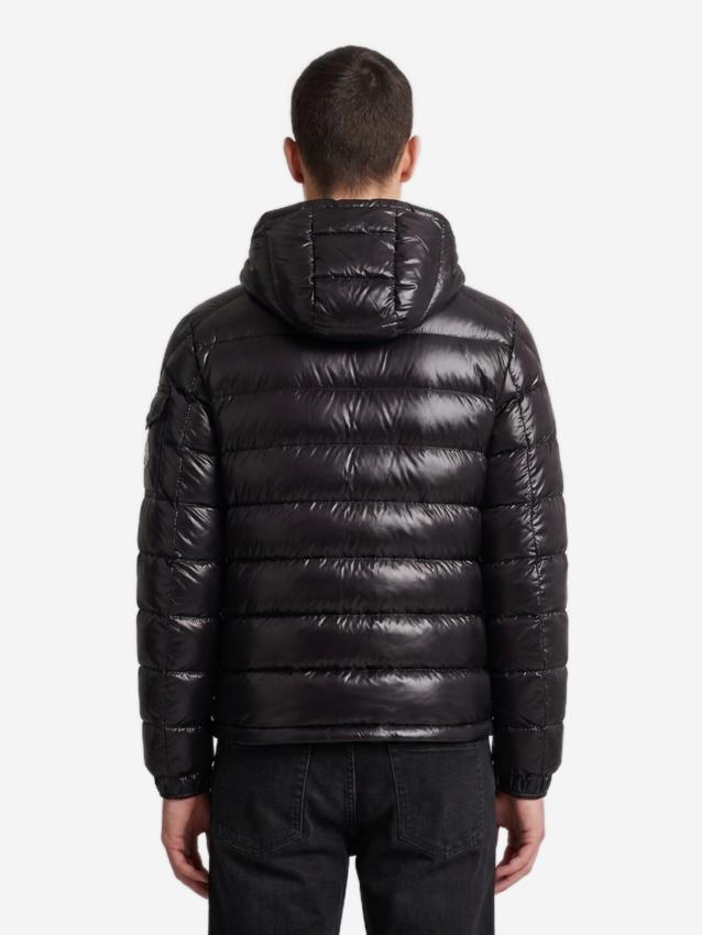 Moncler Men's Short Packable Forzo Down Jacket in Black
