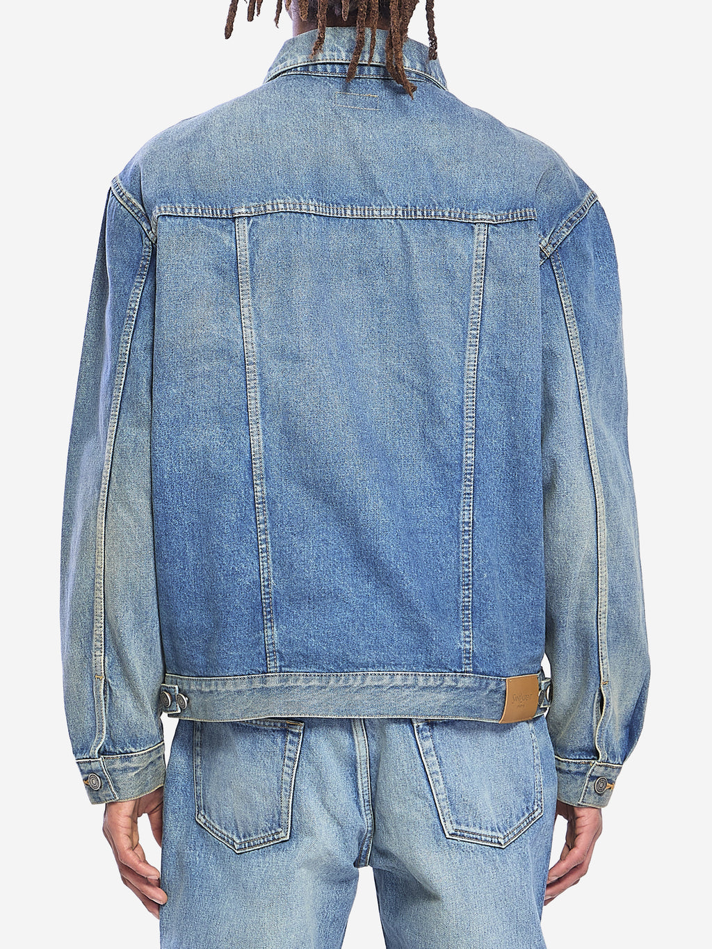 Saint Laurent Men's Trucker Jacket in Blue
