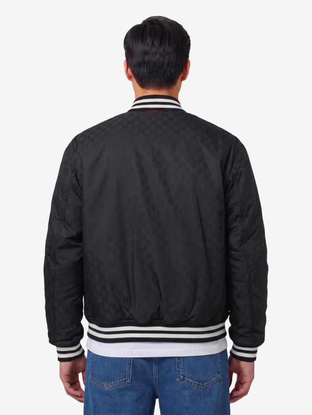 Gucci Men's Reversible Nylon Jacket in Black