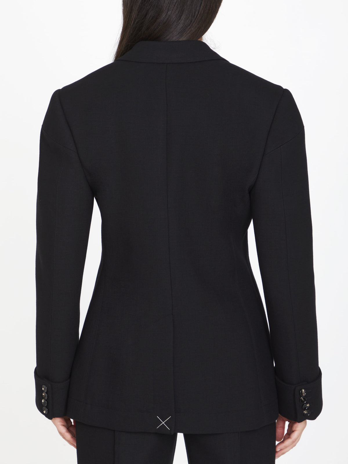 Bottega Veneta Women's Structured Cotton Jacket in Black