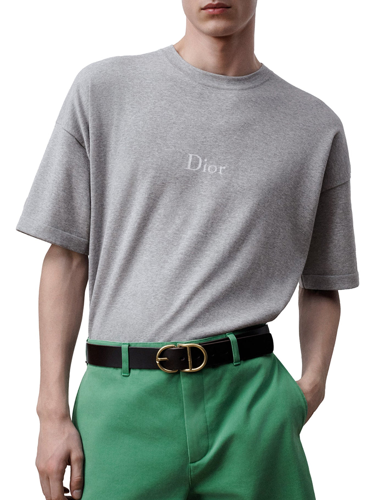 Christian Dior Men's T-SHIRT OVERSIZED FIT in Grey