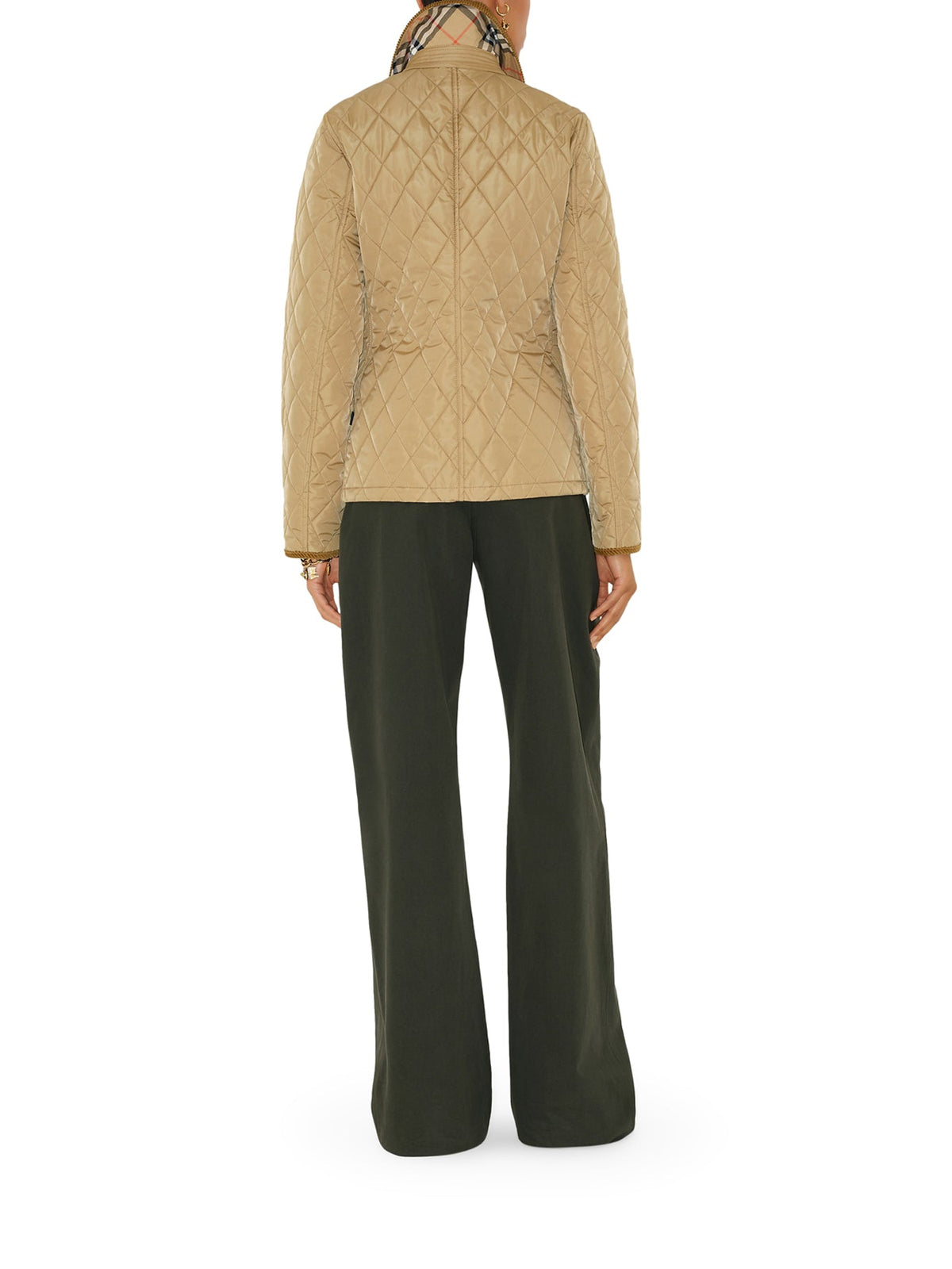 Burberry Women's NYLON QUILTED JACKET in Beige