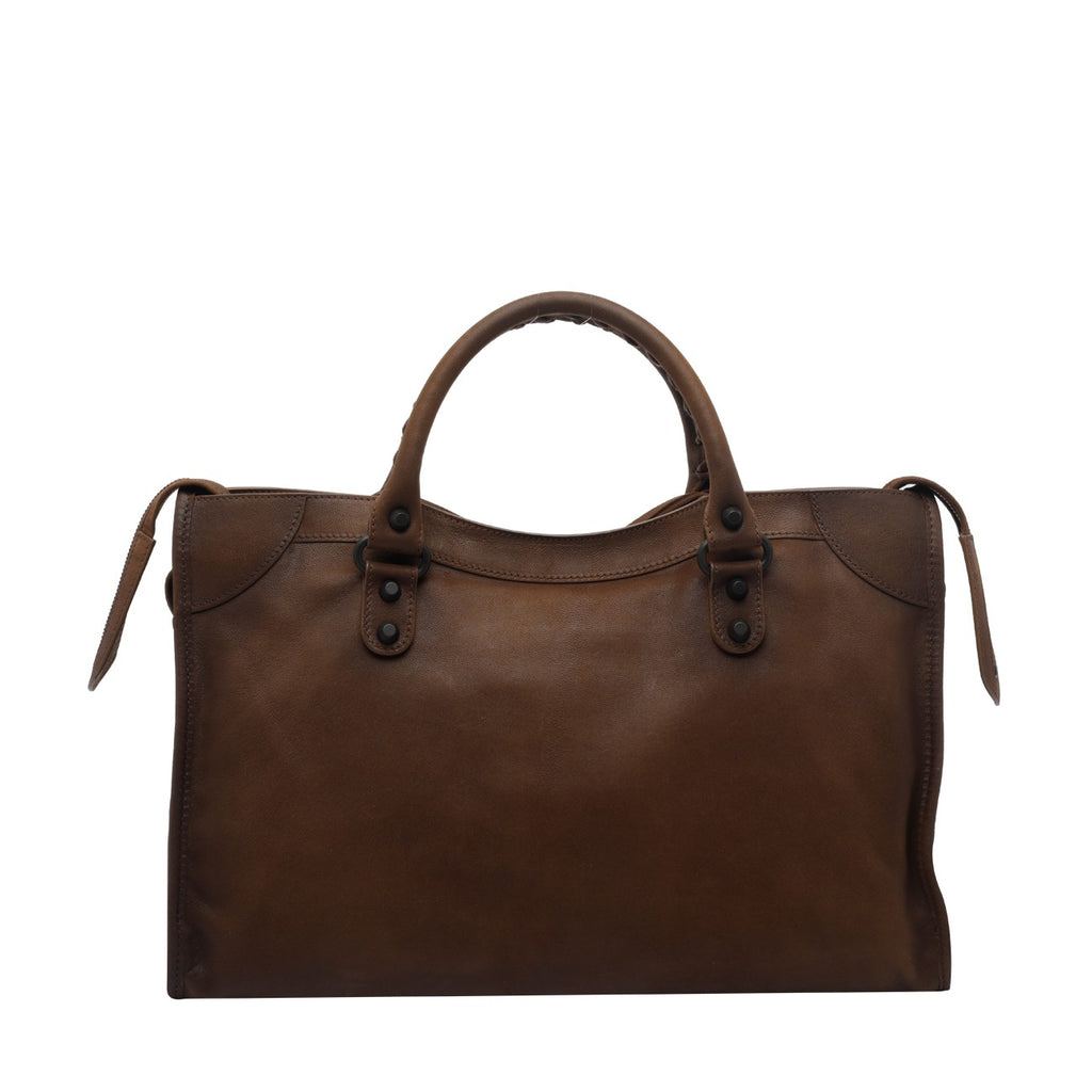 Balenciaga Women's Medium Le City Handbag in Brown