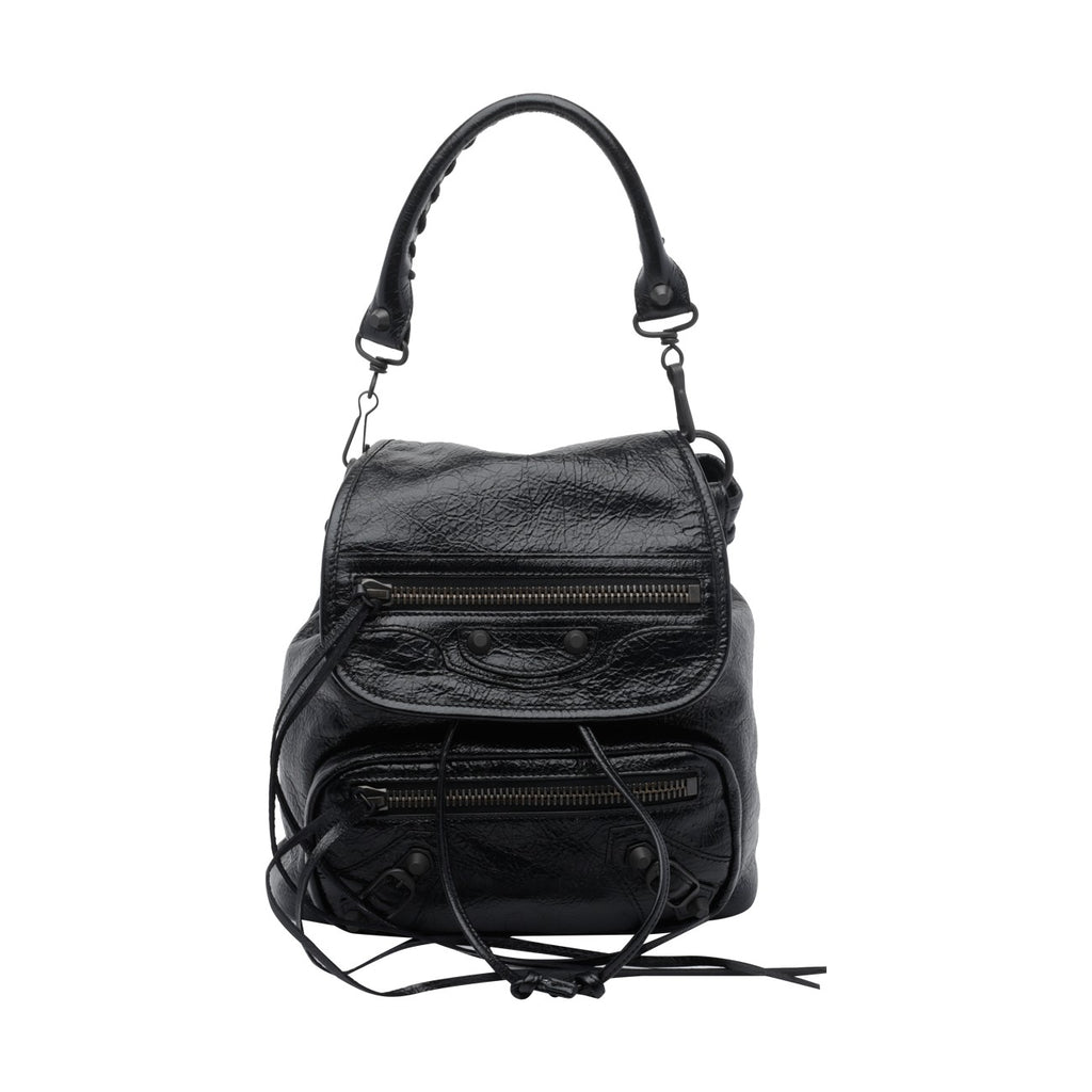 Balenciaga Women's Mini Le City Backpack in Black