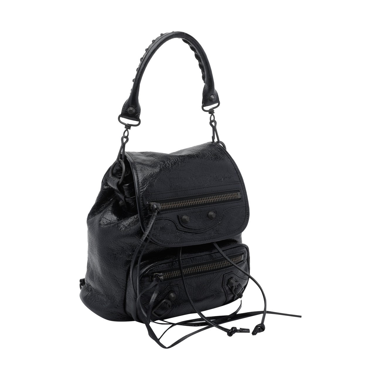 Balenciaga Women's Mini Le City Backpack in Black