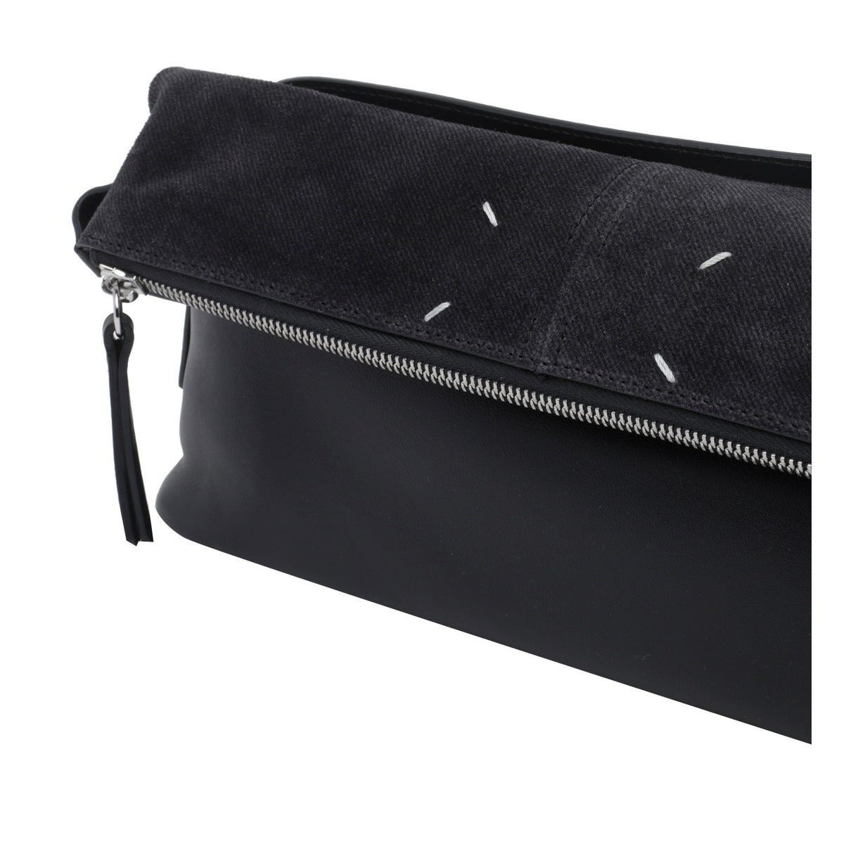 Maison Margiela Women's 5AC Soft Calf Leather Pouch in Grey