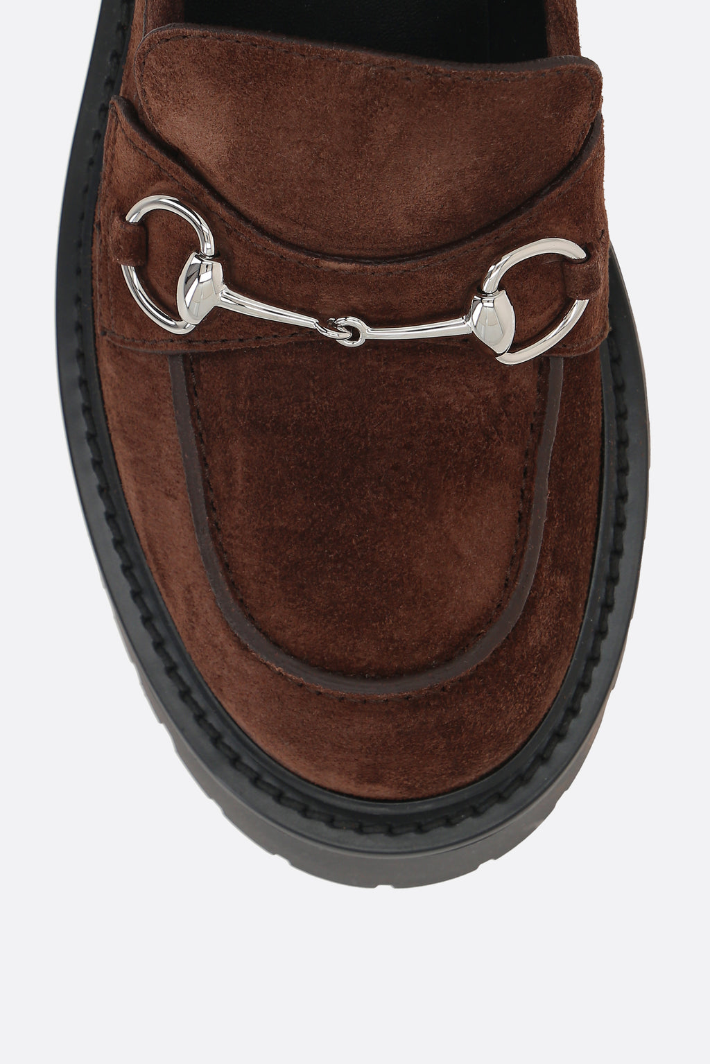 Gucci Women's Loafers in Brown Leather